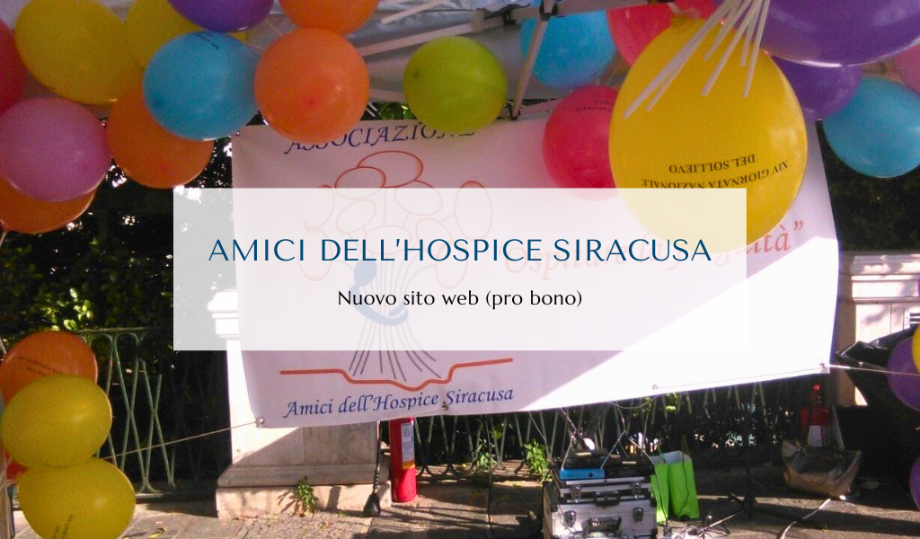 Creare in sito web per Amici Hospice Siracusa